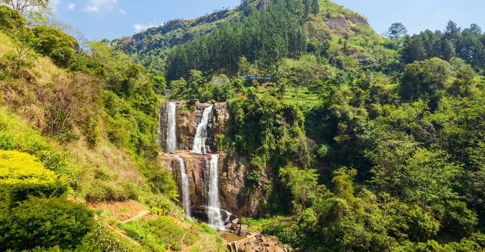 Waterfall in sri lanka